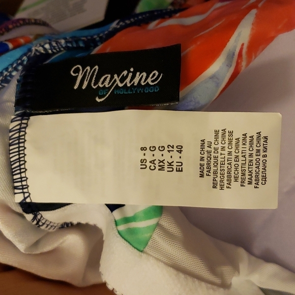 Maxine Of Hollywood Womens Jungle Vines Shirred Girl Leg Mio 8 - Picture 6 of 7